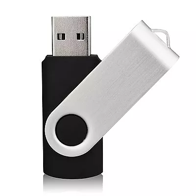 128MB 256MB 512MB 1GB 2GB 4GB 8GB USB 2.0 Metal Flash Pen Drive (Swivel Design) • $4.35