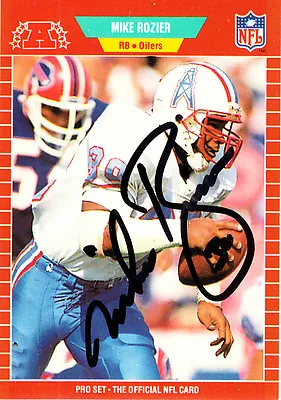 Heisman 1983 Nebraska Mike Rozier Oilers SIGNED CARD AUTOGRAPHED • $14.99