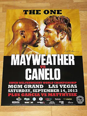 Floyd Mayweather Vs Canelo Alvarez Fight Poster 1   The One   2013 Las Vegas • $20.35