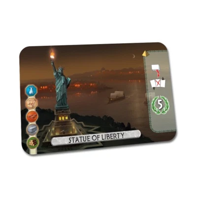 Repos Board Game 7 Wonders Duel Promo - Statue Of Liberty Bag NM • £10.28