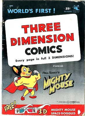 Three Dimension Comics  #1   October 1953    VG   With Glasses    See Photos   • $75