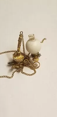 Dollhouse Miniature Hanging Victorian Style Oil Lamp Lighting Fixture Chandelier • $24.99