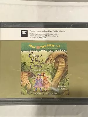 A Crazy Day With Cobras By Mary Pope Osborne (Magic Tree House #45) - Audio CD • $12.75