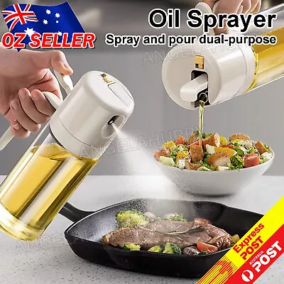 2IN1 Oil Sprayer Dispenser Cooking Baking BBQ Spray Bottle Kitchen Tool NEW2 • $18.95