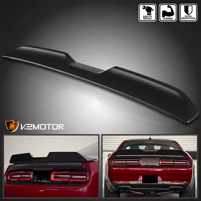 Fits 2008-2017 Dodge Challenger Demon Style Primer Black Rear Wing Trunk Spoiler • $58.38