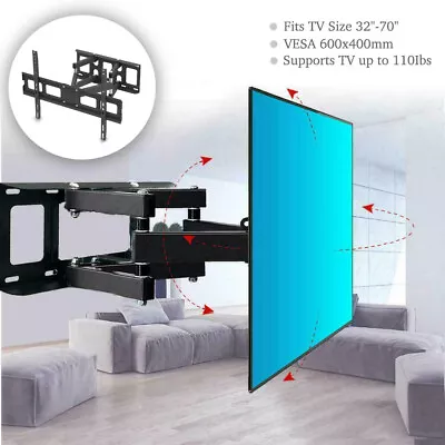 £22.96 • Buy TV Wall Bracket Mount Swivel Tilt For 32 40 42 46 50 55 60 70  TVs Full Motion