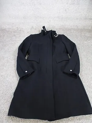 $34.99 • Buy Zara Over Coat Womens Medium Navy Blue Trench 