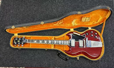 Vintage 1965 Gibson SG Standard With Maestro Vibrola Cherry • $14999