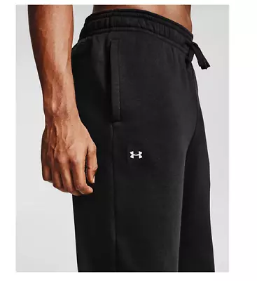 Under Armour UA Men's Rival Fleece Pants Sweatpants 1357129-001 Size L Black • $29.99