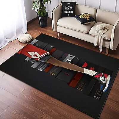 Sneakers Flying Rug Air Jordan Jordan Rug Sneaker Art Street Rug Cool Rug • $265