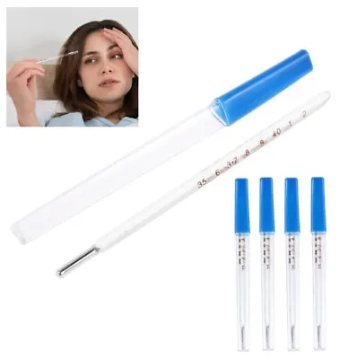 Medical Mercurial Glass Thermometer Clinical Measurement Device For Baby Adult  • $9.66