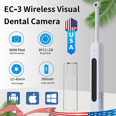 Wireless Dental Intraoral Oral Camera HD 1080p WIFI Endoscope Teeth Mirror CE • $39.99