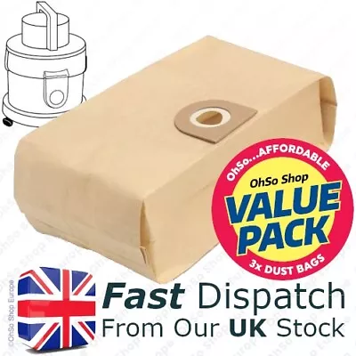 3 VAX Vacuum Cleaner Dust Bags 6151T 7131 8131 9131 POWA4000 • £5.32