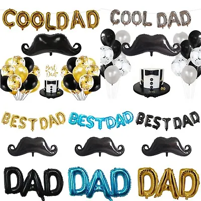 Father's Day Foil Balloons World's Best Dad Super DAD Birthday Party Celebration • $9.95