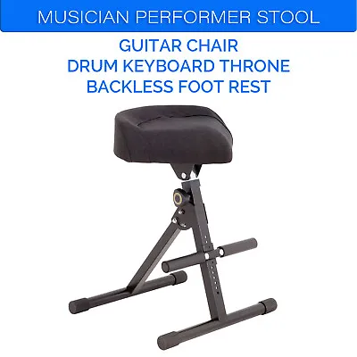 DL Portable Musician Performer Stool Guitar Chair Drum Keyboard Foldable Throne  • $79.99
