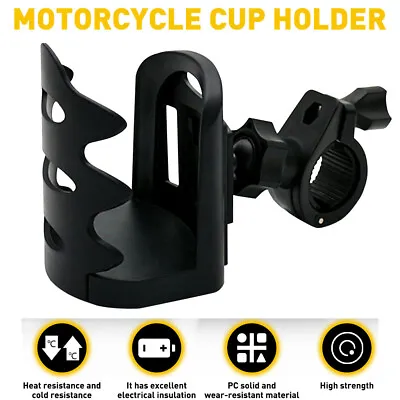£12.79 • Buy Cup Black Holder Handlebar Mount Drink Water Bottle Fits For Motorcycle ATV Bike