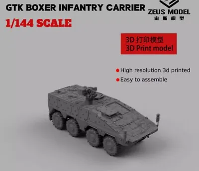   1/144/87/72  German GTK BOXER Infantry Carrier Tank Resin Model  Kit • $32.99