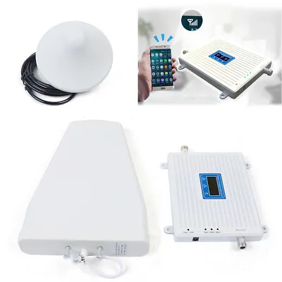 900/1800/2100MHz Cell Phone Signal Booster 2G/3G/4G Tri Band Amplifier Repeater • $80.75