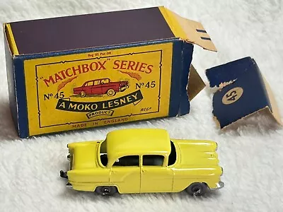 Matchbox Lesney No 45 Vauxhall Victor Sedan With Box No Windows • $35