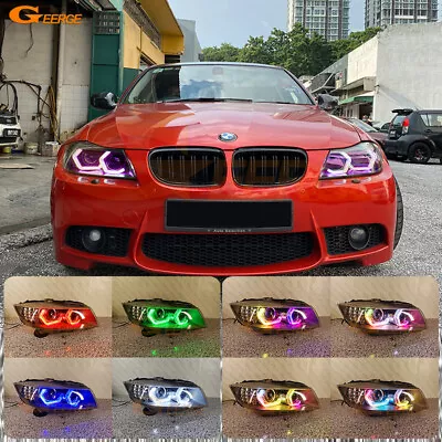 For BMW 3 Series E90 E91 Concept M4 Iconic Style RGB LED Angel Eyes Halo Rings • $160.54