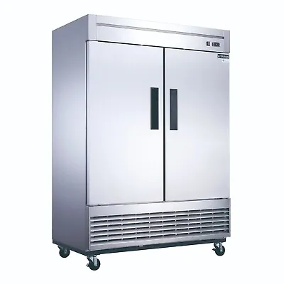 NEW 2-Door Commercial Reach In  Freezer In Stainless Steel- FREE SHIPPING • $3433