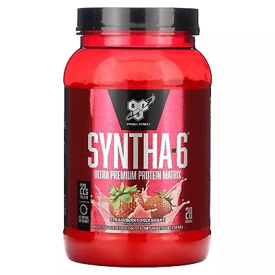 BSN SYNTHA-6 ULTRA PREMIUM 3 Lb (28 SV) Strawberry🍓Milkshake BB 1/24 FREE SHIP! • $29.99