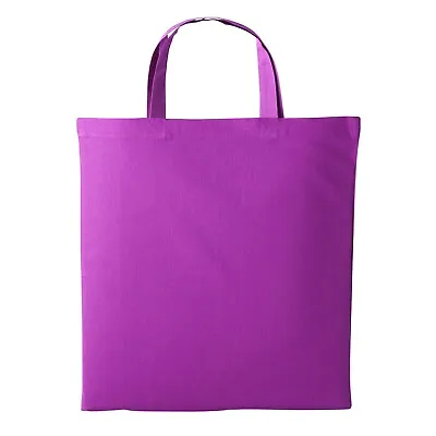 £3.61 • Buy Cotton Tote Shopping Bag Short Handle Nutshell Shopper Carrier Sack Reusable