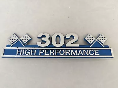 302 Ford Chevy High Performance Chrome Emblem Steel SBC SBF Hot Rod Drag Race • $12.95