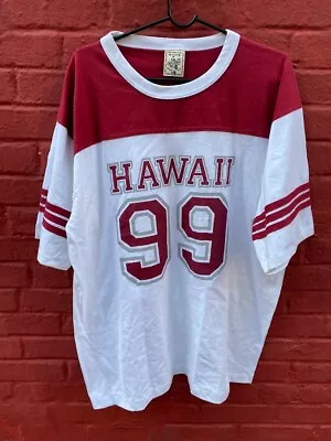 Vintage 1999 Alore HAWAII Jersey 3/4 Stripped Sleeve  Sz XL - UNUSED USA MADE • $36.99