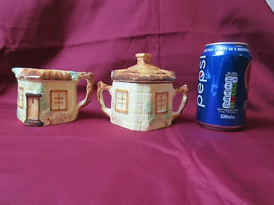 Cottage Style Cream Jug And Lidded Sugar Bowl By Keele Street Pottery Co Ltd • £14.99