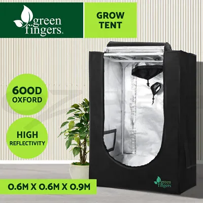 $59.95 • Buy Greenfingers Grow Tent Kits 60X60X90CM Hydroponics Hydroponic Grow System Black