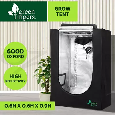 $59.95 • Buy Greenfingers Grow Tent Kits 60X60X90CM Hydroponics Hydroponic Grow System Black