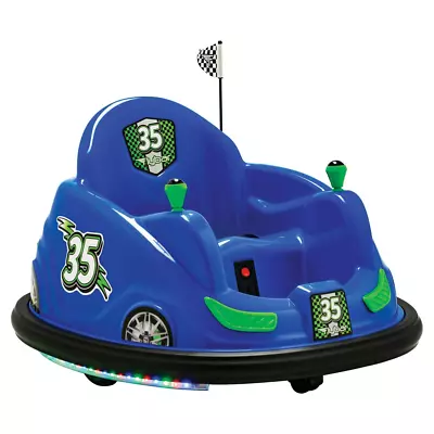 6V Bumper Car Battery Powered Ride On Fun LED Lights Includes Charger Blue • $128.73