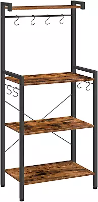 Bakers Rack For Kitchen With Storage 4 Tier Microwave Stand Multifunctional Ba • $93.88