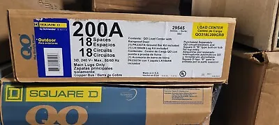 Square D - QO318L200GRB QO 3-Phase 200 Amp Outdoor Main Lug Load Center - NEW • $325