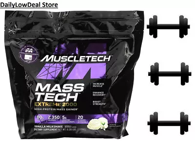 Muscletech Mass Tech Extreme 2000 - Vanilla Milkshake 6 Lbs EXP: 01/2026 - FAST • $48.90