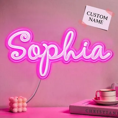 Personalized Name Neon Sign Custom Home Wall Decorations Light Sign Birthday Par • $35.51