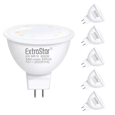 6× MR16 LED Light Bulbs 6W Energy Saving Downlight Spotlight Warm Natural White • £11.99