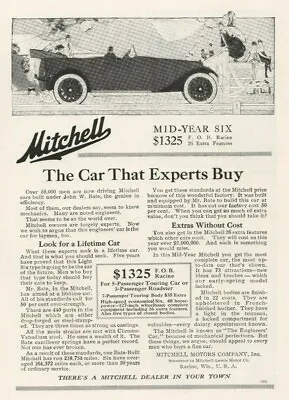 Mitchell Motor Car 1916 Mid Year Six Racine WI Swimming Party Vintage Print Ad • $9.88