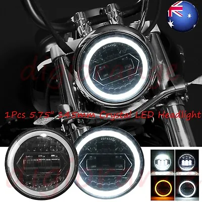 Motorcycle LED Headlight 5.75 Inch For Harley Davidson Sportster XL 1200 883 H4 • $43.39