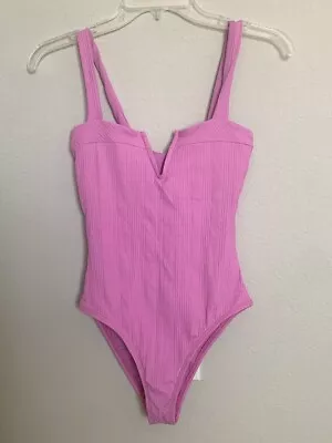 L*SPACE Pointelle Rib Cha Cha One Piece Size 6 • $55.20