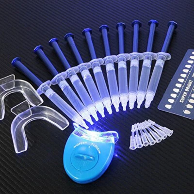 $20.99 • Buy Teeth Whitening Kit + 10 LED Mini Sonic Light 18% Cp Hi Bright 15 Treatments