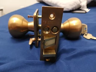 Vtg Sargent Mortise Lock Knob W 2 Keys • $75