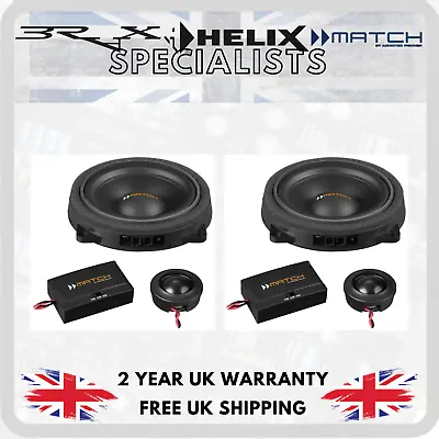 Match Audiotec Fischer 2 Way Component Speaker Set Upgrade Kit BMW 3 Series F30 • £209.99