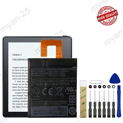 For Amazon Kindle Oasis 12 KO1KO2 Replacement Battery 58-000117 245mAh Tools • $22.99