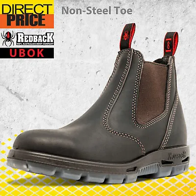 Redback UBOK Non Safety Work Boots. NO Steel Toe. Elastic Sided Bobcat Oiled Kip • $114.95