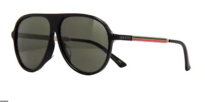 New  Gucci Sunglasses Aviator Gg0829sa 001 Black And Ruthenium /  Grey • $149.99