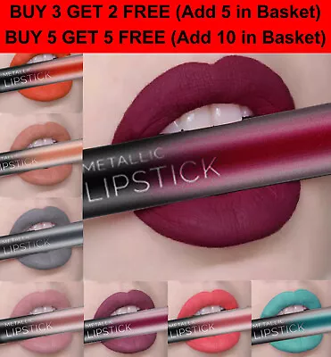 Pudaier Matte Liquid Lipstick Long Lasting Waterproof Lip Gloss - 26 Shades • £3.75