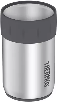 Thermos Stainless Steel 12 Oz Beverage Can Insulator Keeps Cold 3 Hours New • $16.99