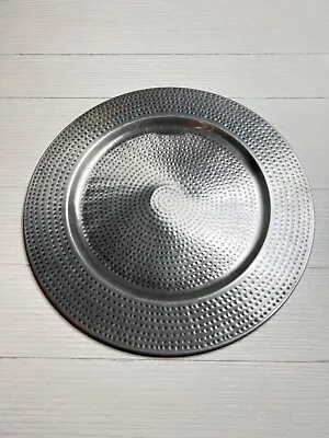 Vintage Pottery Barn Hammered Metal Charger Plate 13” • $14.40